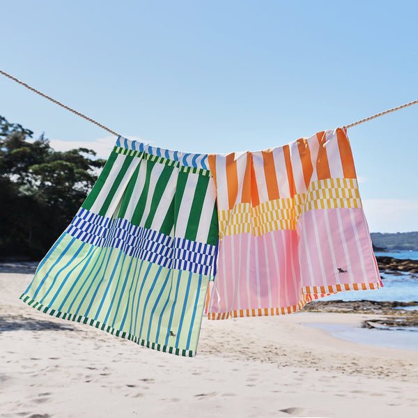 Rychleschnoucí plážová osuška DOCK & BAY Lemonade Waves | Lavly.cz