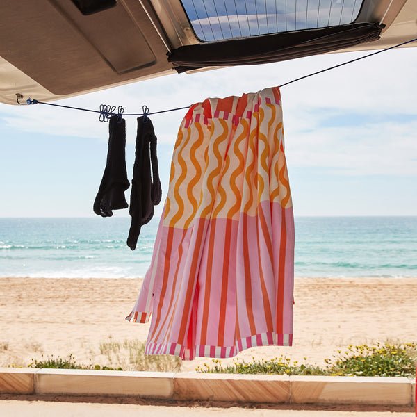 Rychleschnoucí plážová osuška DOCK & BAY Lemonade Waves | Lavly.cz