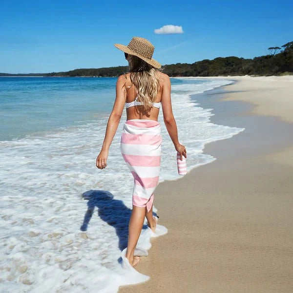 Rychleschnoucí plážová osuška DOCK & BAY Malibu Pink | Lavly.cz
