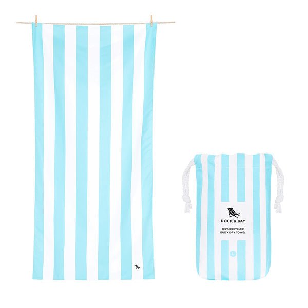 Rychleschnoucí plážová osuška DOCK & BAY Tulum Blue | Lavly.cz