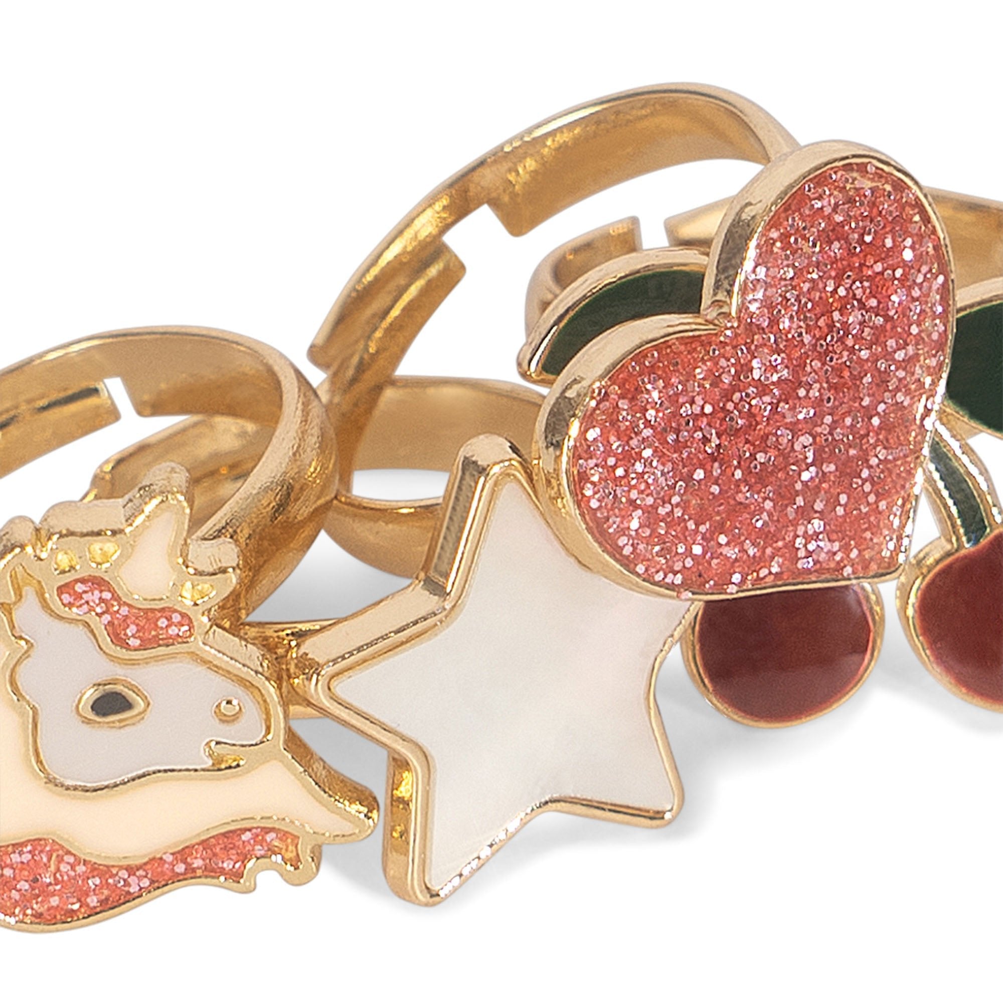 Sada dětských prstenů KONGES SLOJD 12 kusů | Stylové doplňky pro děti a ženy | Lavly.cz