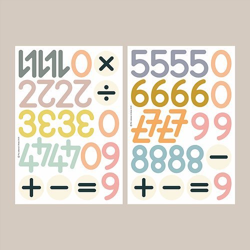 Sada magnetických číslic a znamének Ma Cabane a Reves | Stylové doplňky pro děti a ženy | Lavly.cz