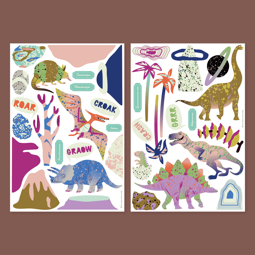 Sada magnetických obrázků Ma Cabane a Reves Dino | Stylové doplňky pro děti a ženy | Lavly.cz