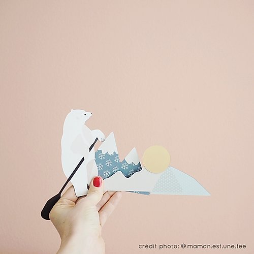 Sada magnetických obrázků Ma Cabane a Reves V zemi sněhu a ledu | Stylové doplňky pro děti a ženy | Lavly.cz