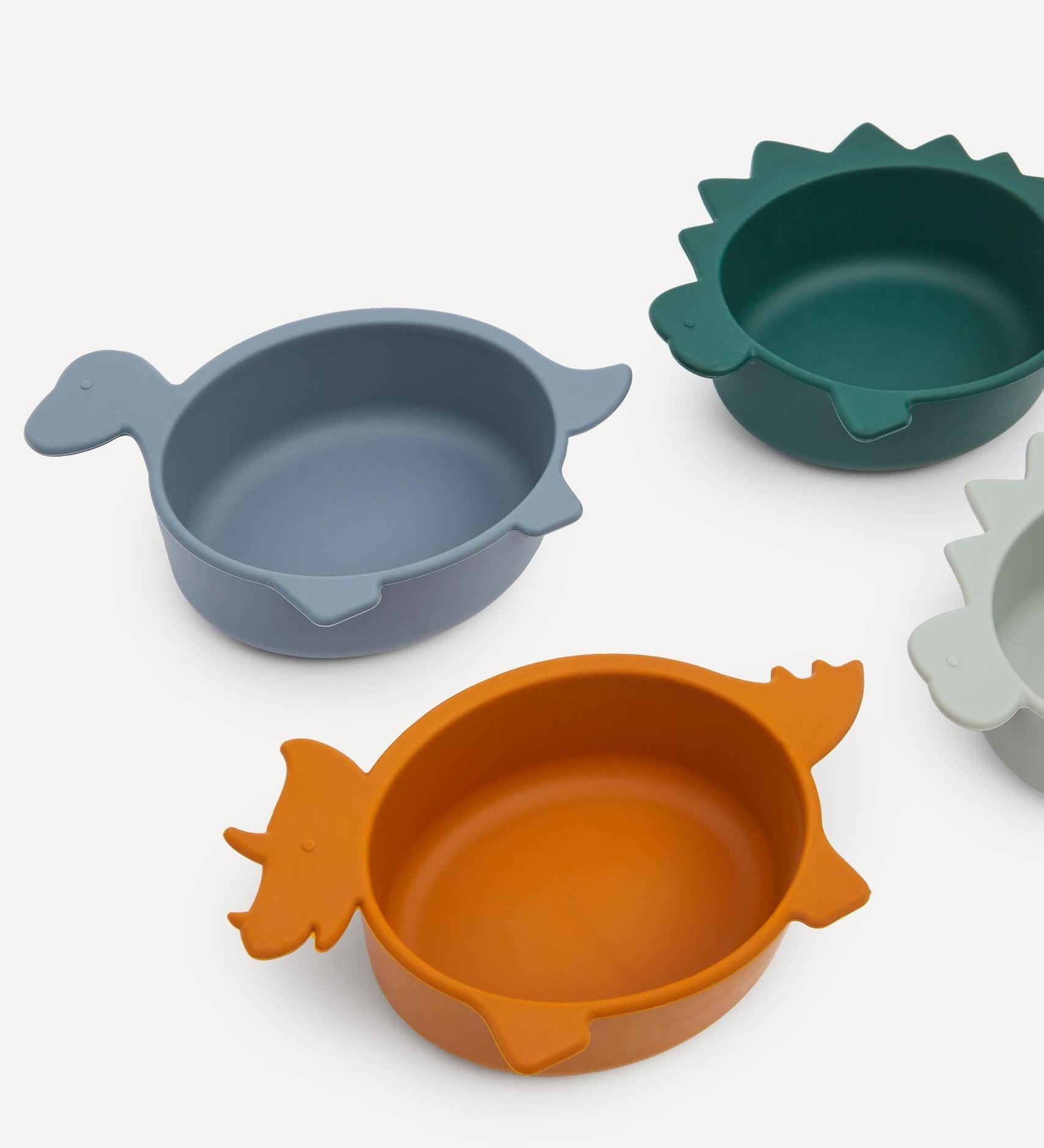Set čtyř misek LIEWOOD Iggy Dino Blue Mix | Stylové doplňky pro děti a ženy | Lavly.cz