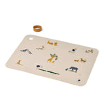Silikonová podložka LIEWOOD Jude Zvířátka All Together / Sandy | Stylové doplňky pro děti a ženy | Lavly.cz