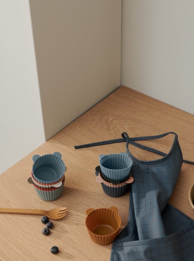 Silikonové formy na muffiny LIEWOOD Jerry - Zelená Multi Mix | Stylové doplňky pro děti a ženy | Lavly.cz