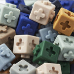 Silikonové kostičky - stavebnice LIEWOOD Links Midnight Navy Multi Mix | Stylové doplňky pro děti a ženy | Lavly.cz