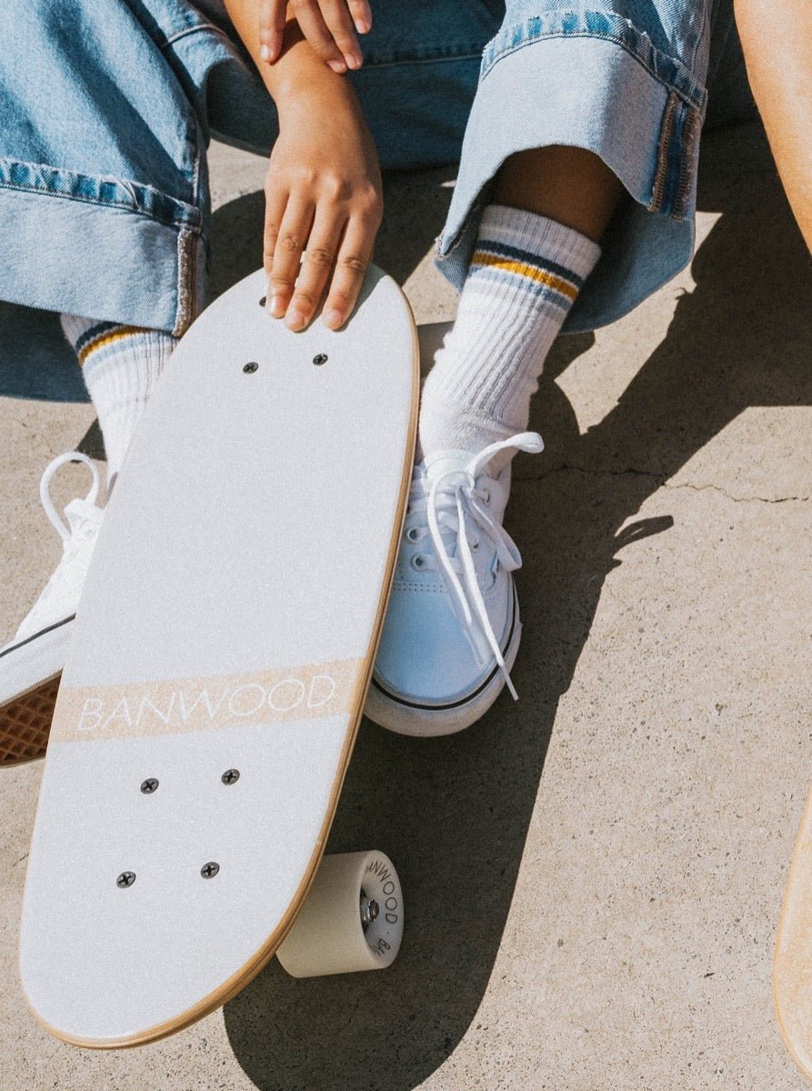 Skateboard BANWOOD White | Stylové doplňky pro děti a ženy | Lavly.cz