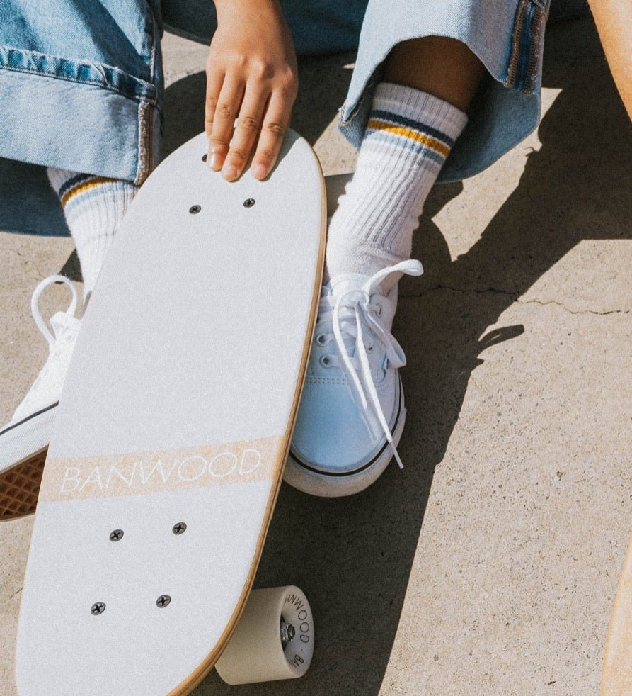 Skateboard BANWOOD White | Stylové doplňky pro děti a ženy | Lavly.cz
