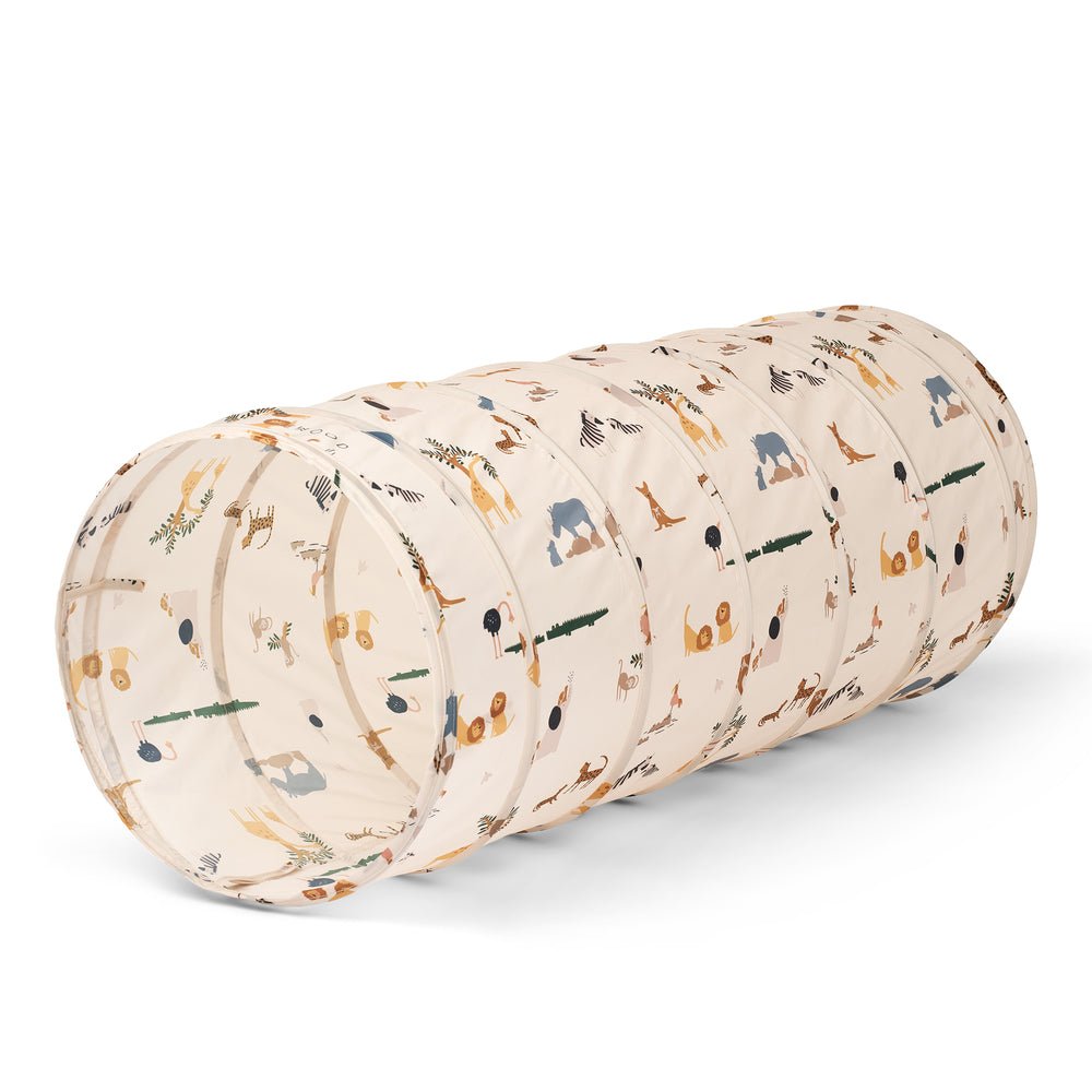 Skládací tunel na hraní LIEWOOD Emmanuel Zvířátka All Together / Sandy | Stylové doplňky pro děti a ženy | Lavly.cz