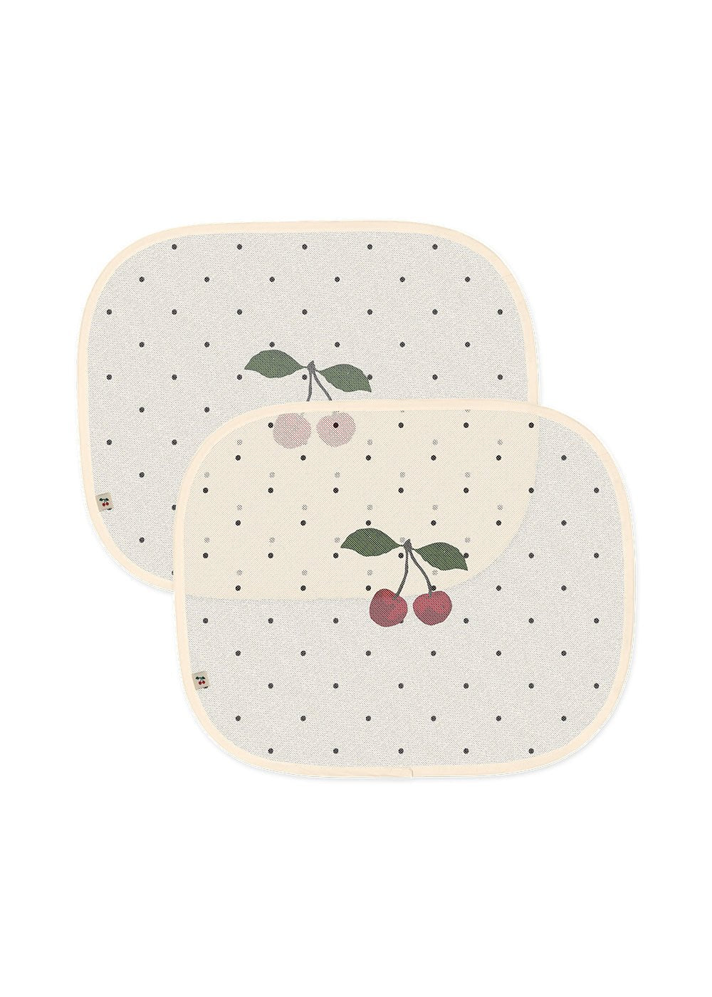 Sluneční clony do auta KONGES SLOJD Cherry Navy Dot 2 kusy | Lavly.cz