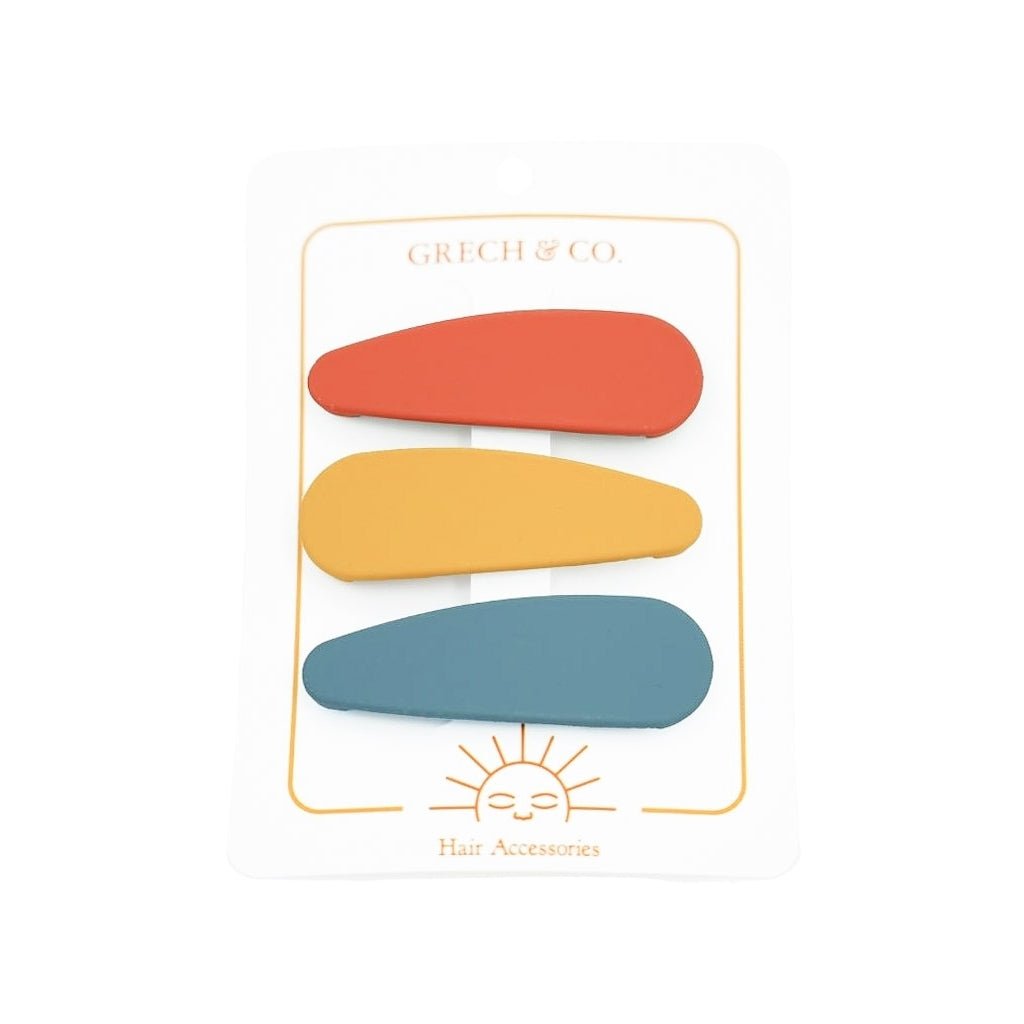 Sponky do vlasů GRECH & CO. Crimson, Tuscany, Desert Teal | Stylové doplňky pro děti a ženy | Lavly.cz