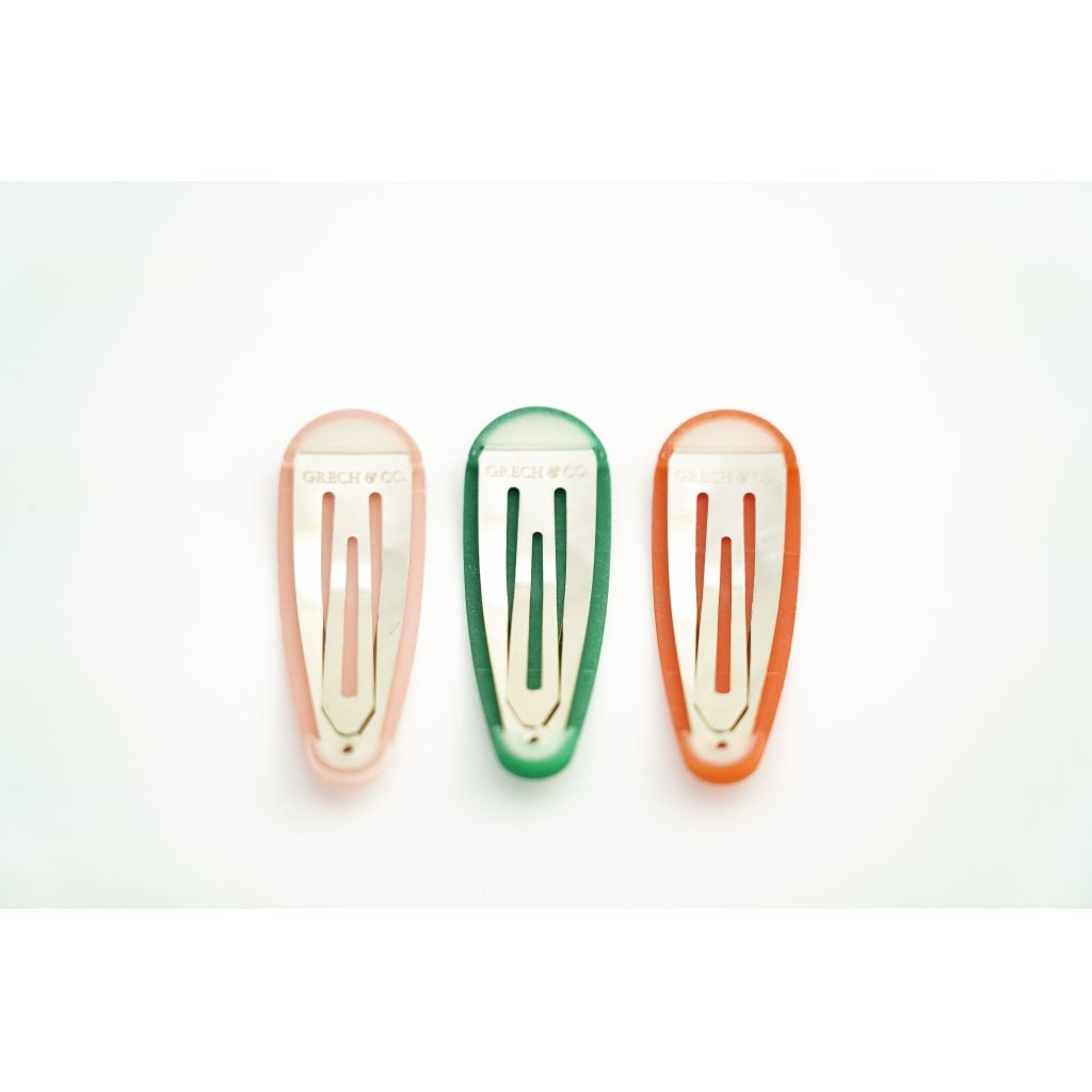 Sponky do vlasů GRECH & CO. Dove White, Mauve Rose, Sky Blue | Stylové doplňky pro děti a ženy | Lavly.cz