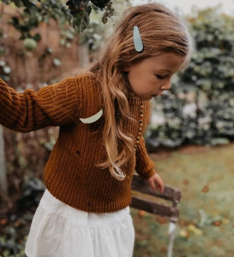 Sponky do vlasů GRECH & CO. Golden, Light Blue, Buff | Stylové doplňky pro děti a ženy | Lavly.cz