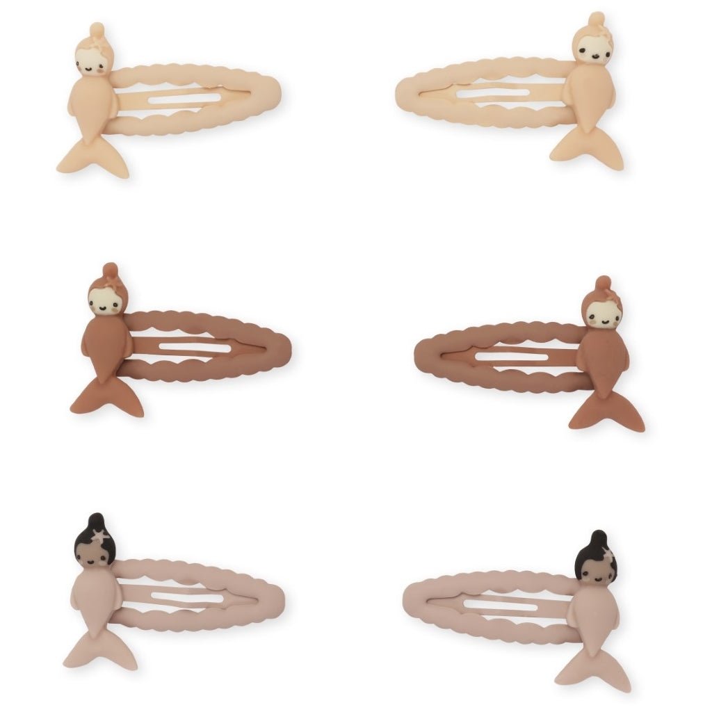 Sponky KONGES SLOJD Mořské panny 6 kusů | Stylové doplňky pro děti a ženy | Lavly.cz