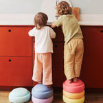 STAPELSTEIN® 6 ks Original Rainbow Pastel Balanční kameny | Stylové doplňky pro děti a ženy | Lavly.cz