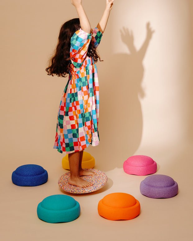 STAPELSTEIN® 6+1 ks Original Rainbow Set Classic Balanční kameny a deska | Stylové doplňky pro děti a ženy | Lavly.cz