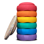 STAPELSTEIN® 6+1 ks Original Rainbow Set Classic Balanční kameny a deska | Stylové doplňky pro děti a ženy | Lavly.cz