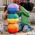 STAPELSTEIN® 6+1 ks Original Rainbow Set Classic Balanční kameny a deska | Stylové doplňky pro děti a ženy | Lavly.cz