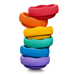 STAPELSTEIN® MINI 6 ks Original Rainbow Classic Balanční kameny | Stylové doplňky pro děti a ženy | Lavly.cz