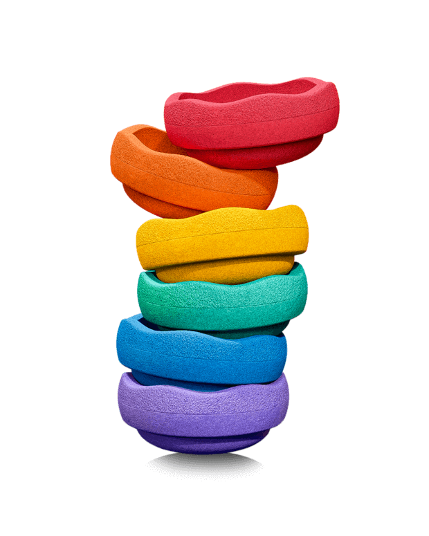 STAPELSTEIN® MINI 6 ks Original Rainbow Classic Balanční kameny | Stylové doplňky pro děti a ženy | Lavly.cz