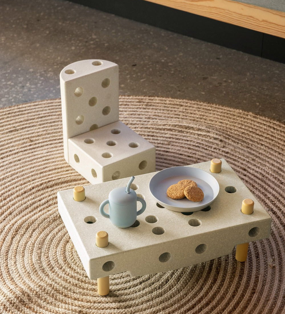 Stavebnice MODU Curiosity Kit Sand Grey / Honey Yellow | Stylové doplňky pro děti a ženy | Lavly.cz