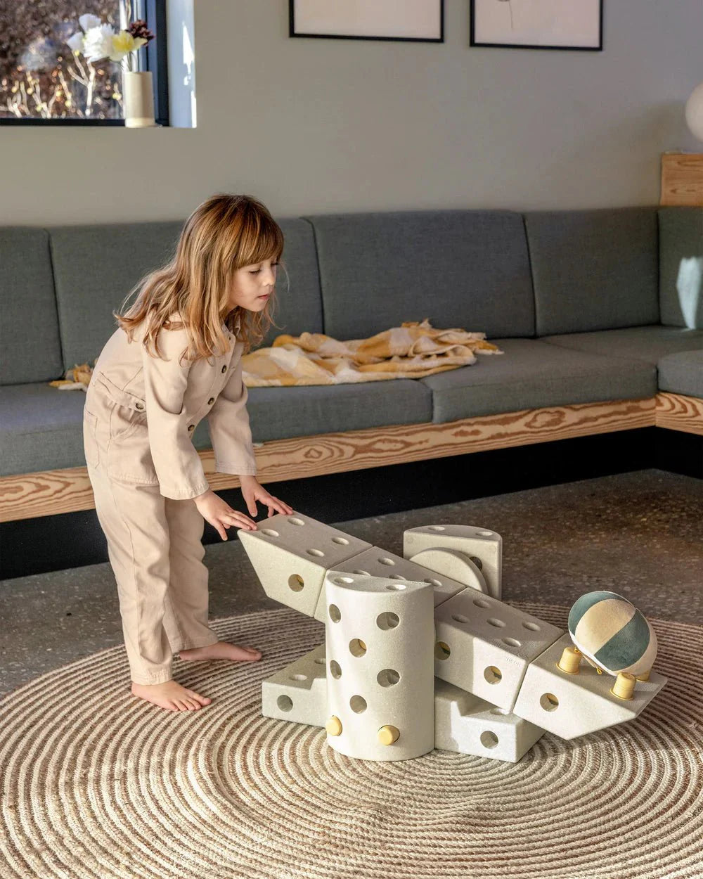 Stavebnice MODU Dreamer Kit Sand Grey / Honey Yellow | Stylové doplňky pro děti a ženy | Lavly.cz