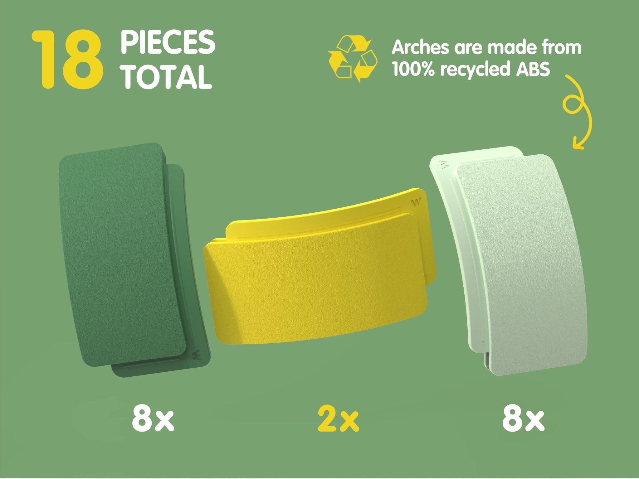 Stavebnice / Mosty ke gumovým silnicím WAY TO PLAY Arches Starter Pack | Lavly.cz