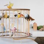 Stolní lampa LAKALUK Birdcage přírodní | Stylové doplňky pro děti a ženy | Lavly.cz