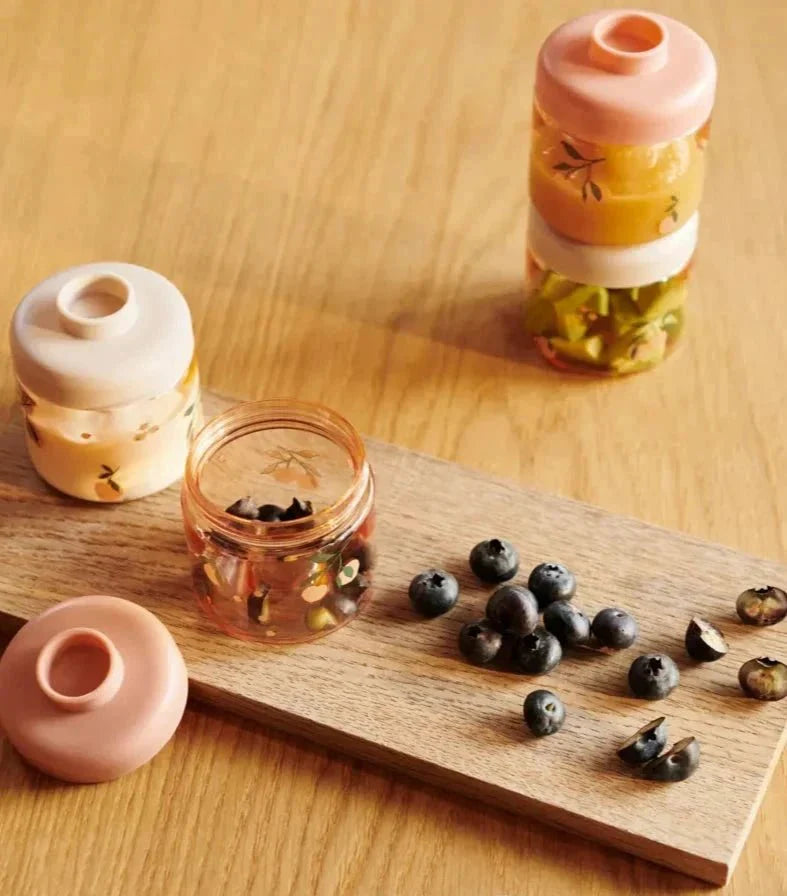 Svačinové boxíky LIEWOOD Dominique 4 kusy Peach / Sea Shell | Stylové doplňky pro děti a ženy | Lavly.cz