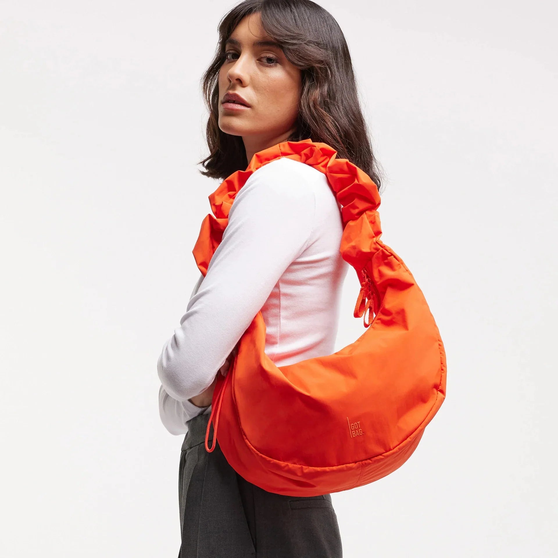 Taška GOT BAG Moon Ruffle Hot Coral | Lavly.cz