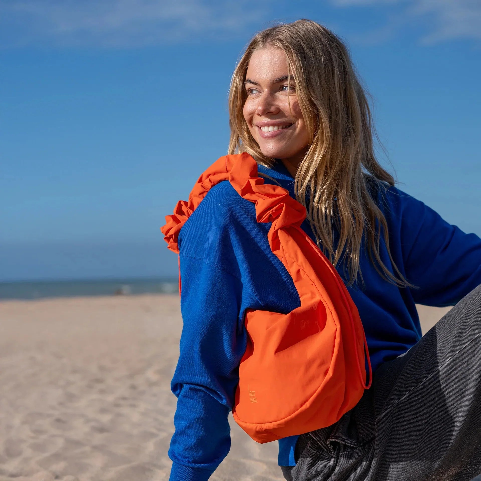 Taška GOT BAG Moon Ruffle Hot Coral | Lavly.cz