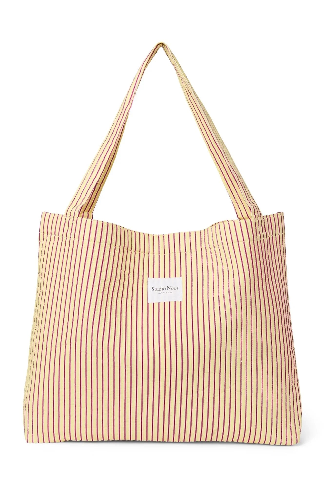 Taška Mom Bag STUDIO NOOS Butter Yellow Poplin Striped | Lavly.cz