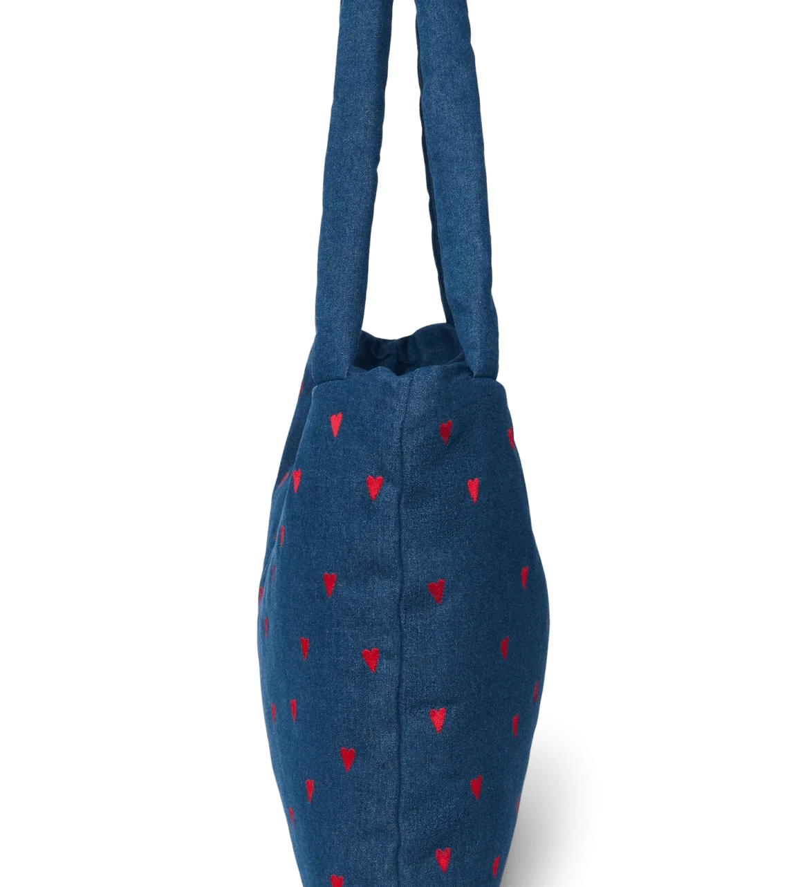 Taška Mom Bag STUDIO NOOS Dark Blue Red Hearts Denim | Lavly.cz