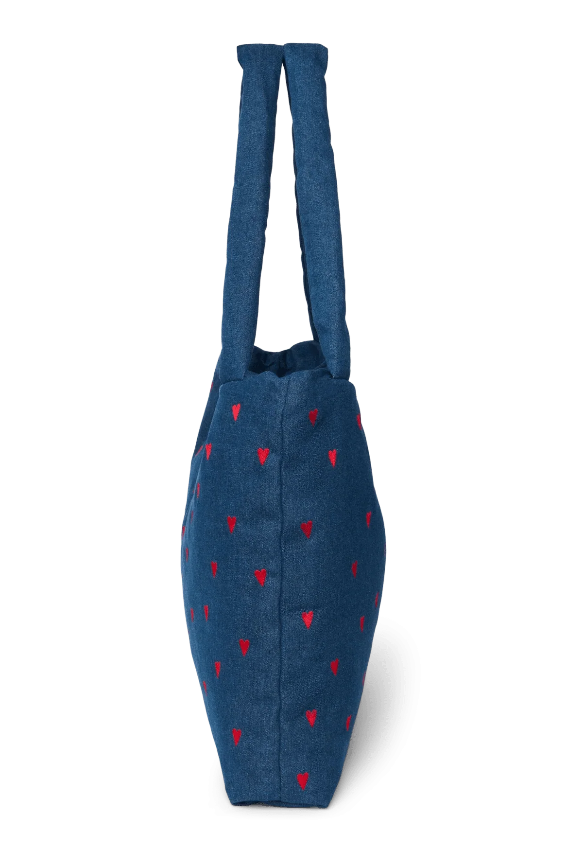 Taška Mom Bag STUDIO NOOS Dark Blue Red Hearts Denim | Lavly.cz