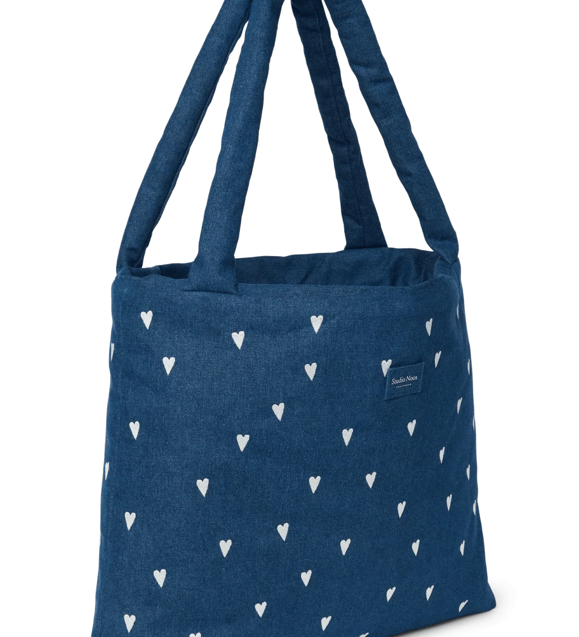 Taška Mom Bag STUDIO NOOS Dark Blue White Hearts Denim | Lavly.cz