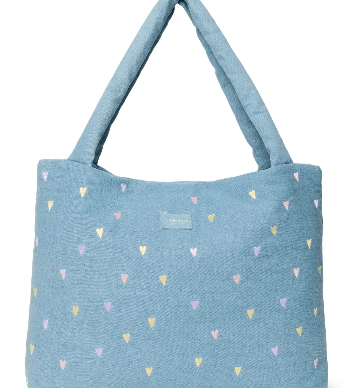 Taška Mom Bag STUDIO NOOS Light Blue Hearts Denim | Lavly.cz