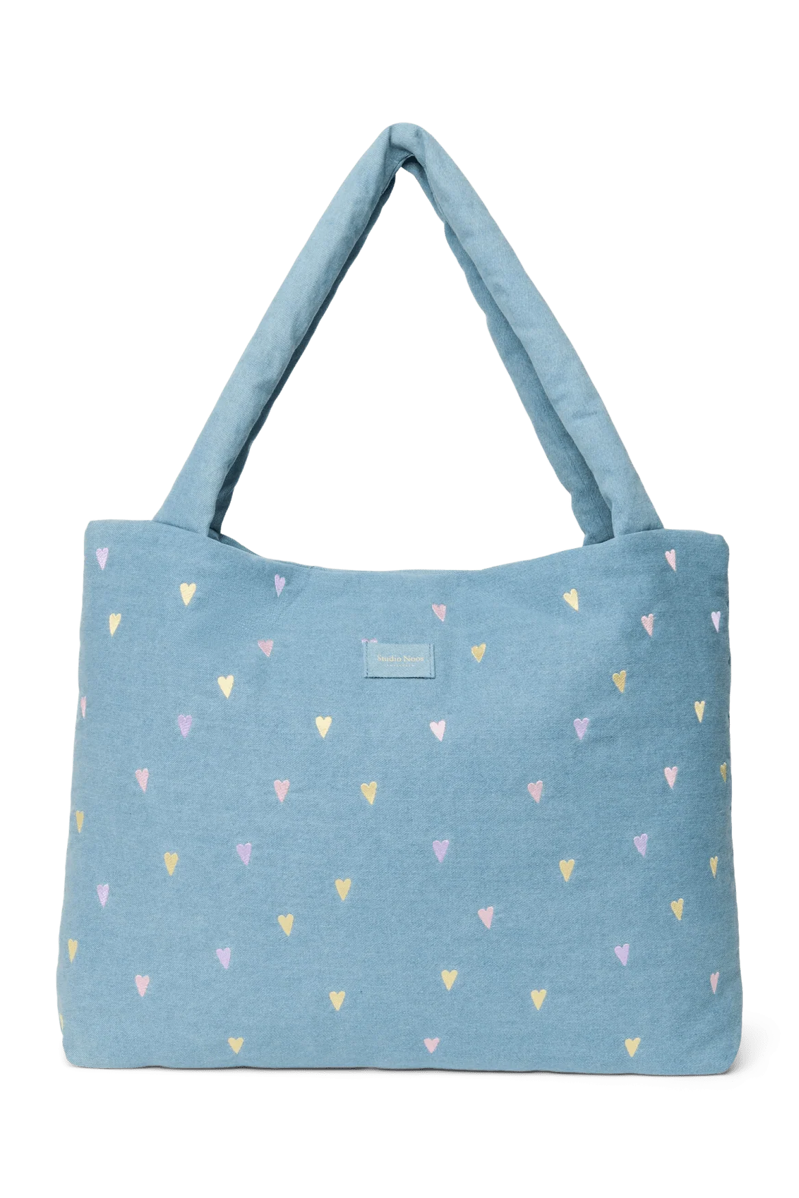 Taška Mom Bag STUDIO NOOS Light Blue Hearts Denim | Lavly.cz