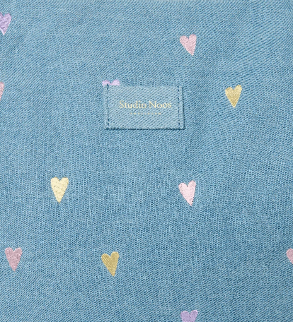 Taška Mom Bag STUDIO NOOS Light Blue Hearts Denim | Lavly.cz