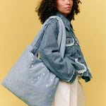 Taška Mom Bag STUDIO NOOS Light Blue Hearts Denim | Lavly.cz