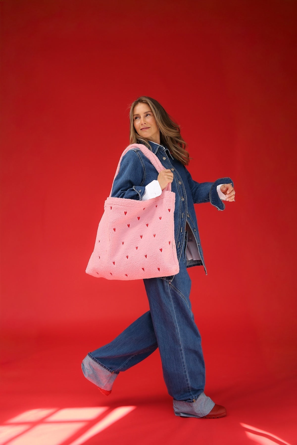 Taška Mom Bag STUDIO NOOS Light Pink Teddy Hearts | Lavly.cz