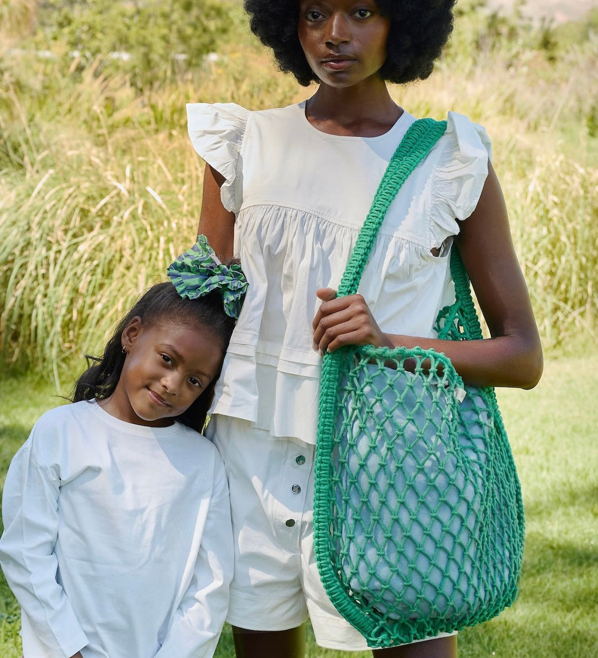 Taška Mom Bag STUDIO NOOS Macrame Green Blue - Yellow | Lavly.cz