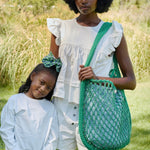 Taška Mom Bag STUDIO NOOS Macrame Green Blue - Yellow | Lavly.cz