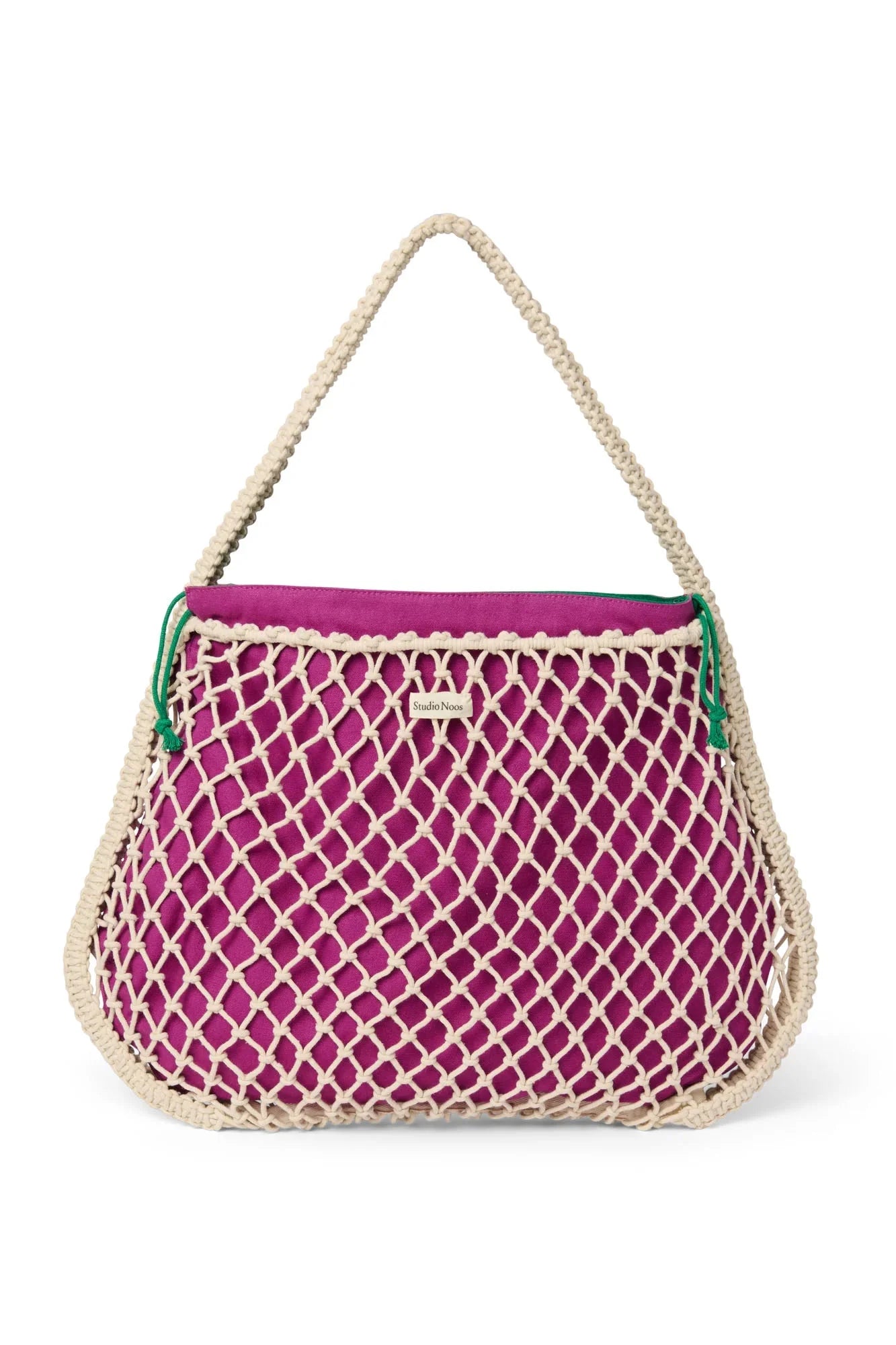 Taška Mom Bag STUDIO NOOS Macrame Natural Purple - Green | Lavly.cz