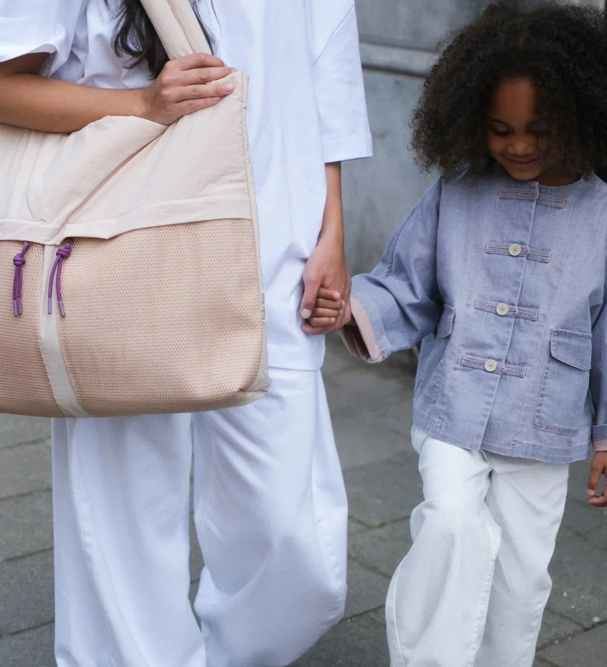 Taška Mom Bag STUDIO NOOS Oatmeal Patchwork | Lavly.cz