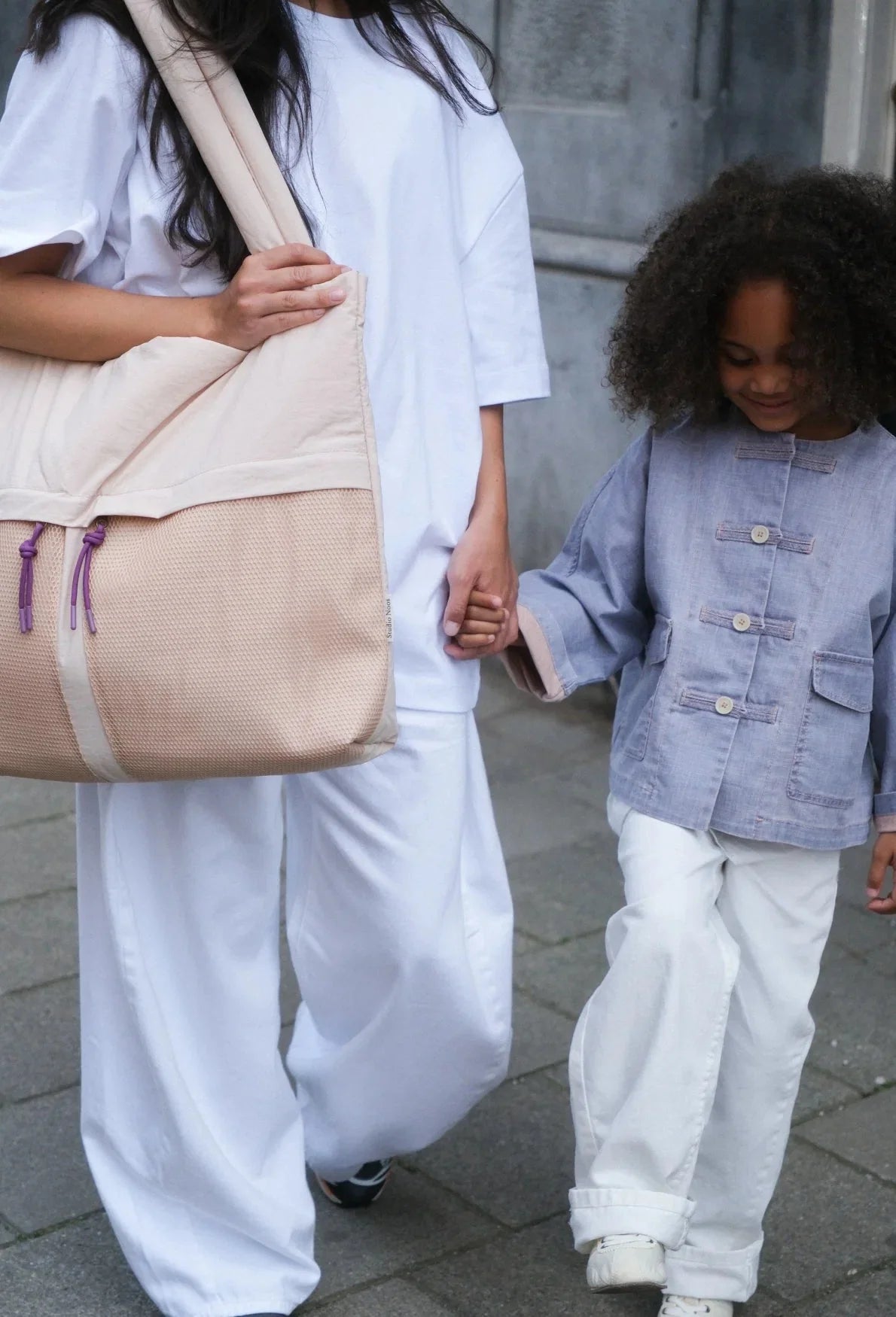 Taška Mom Bag STUDIO NOOS Oatmeal Patchwork | Lavly.cz
