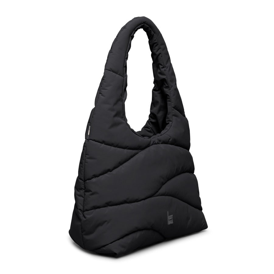 Taška přes rameno GOT BAG Wavy Puffer Black | Lavly.cz