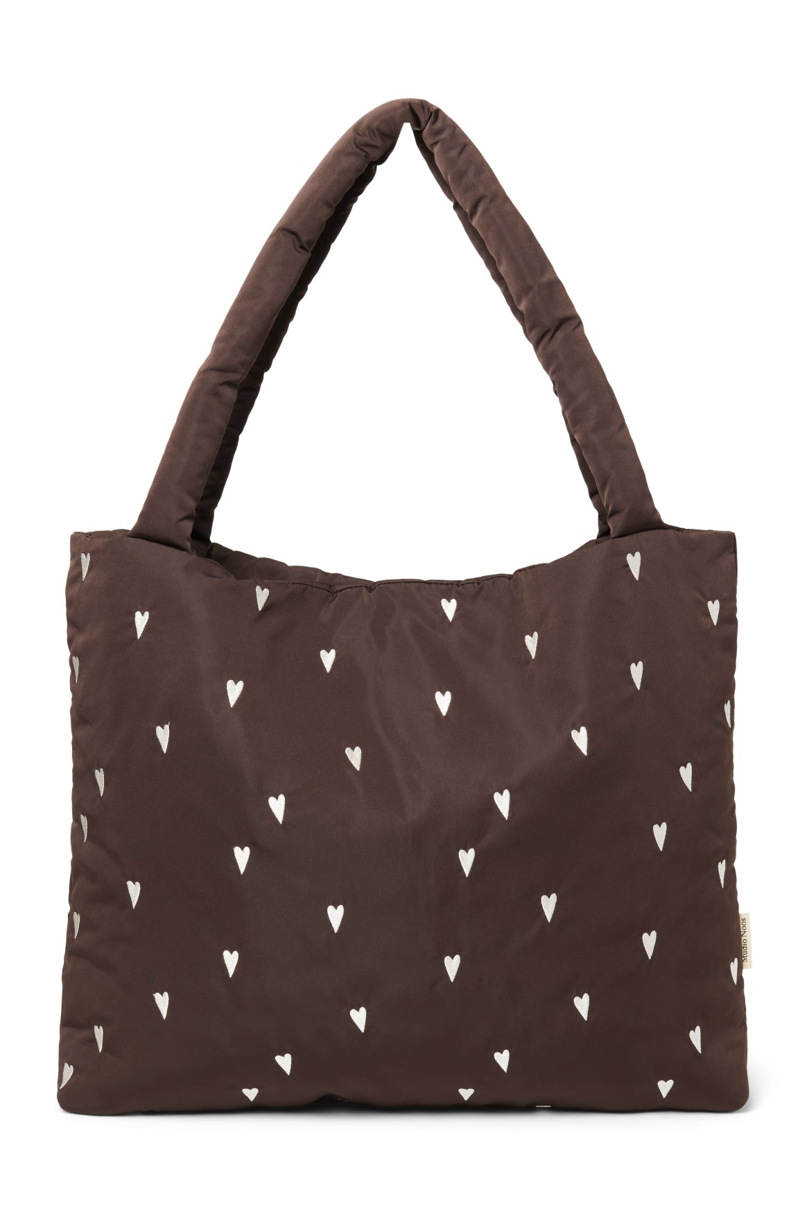 Taška STUDIO NOOS Brown Hearts Puffy | Stylové doplňky pro děti a ženy | Lavly.cz