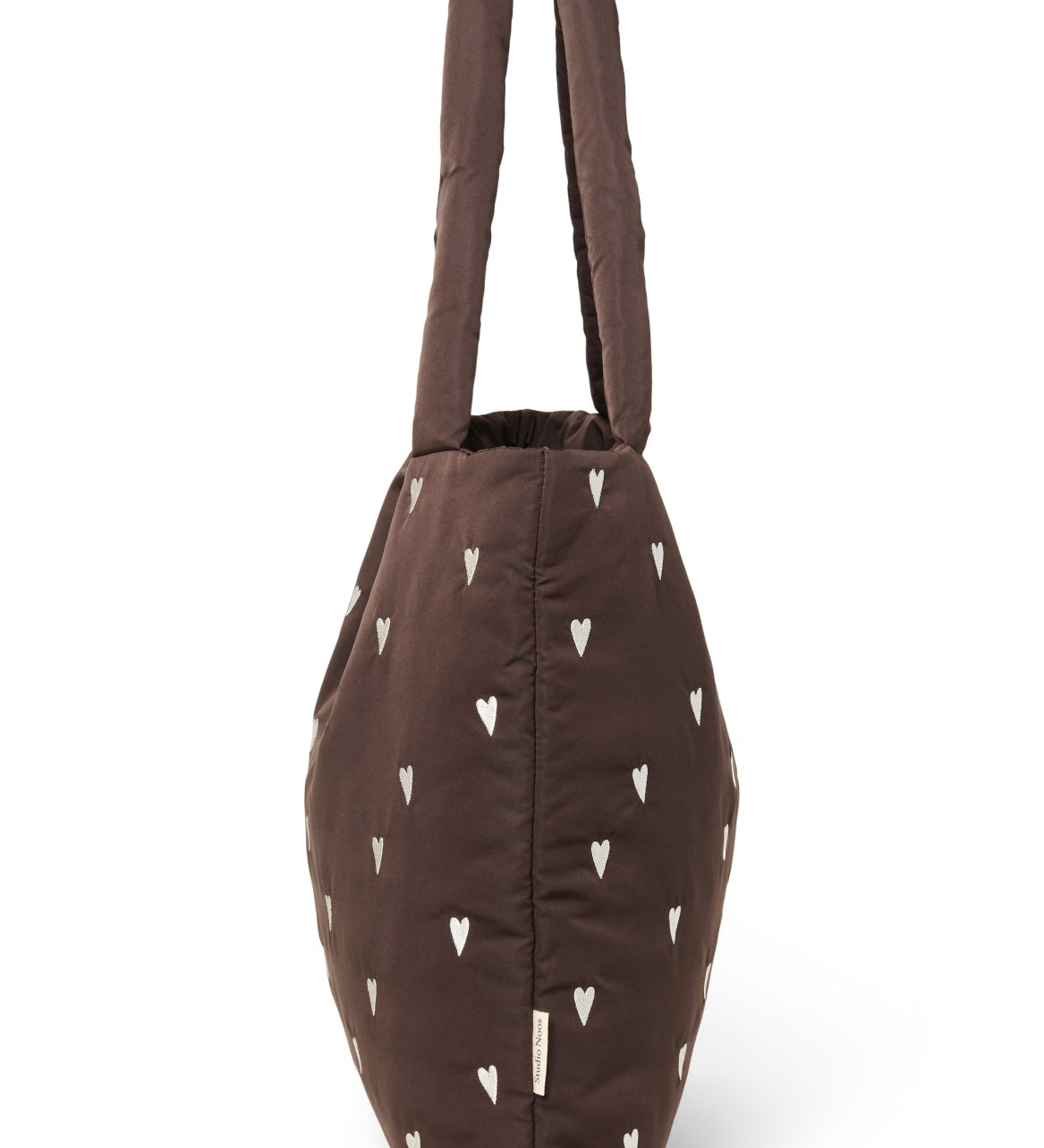 Taška STUDIO NOOS Brown Hearts Puffy | Stylové doplňky pro děti a ženy | Lavly.cz